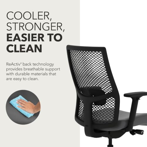 Image of HON Ignition 2.0 ReActiv Ergonomic Office Chair, Lumbar Support, Steel