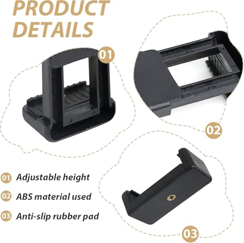 Image of CERLINK Universal Monopod Clip for Mobile Camera Holder and Tripod Mount -Black (Pack of-2)