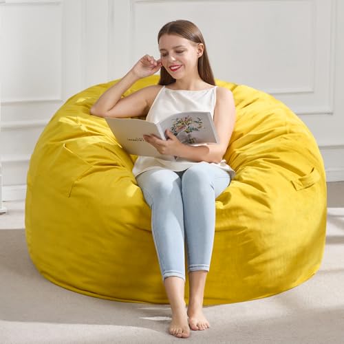 Hobestluk 3FT Bean Bag Chair Giant Bean Bag Chairs for Adults Large Bean Chairs with Removable
