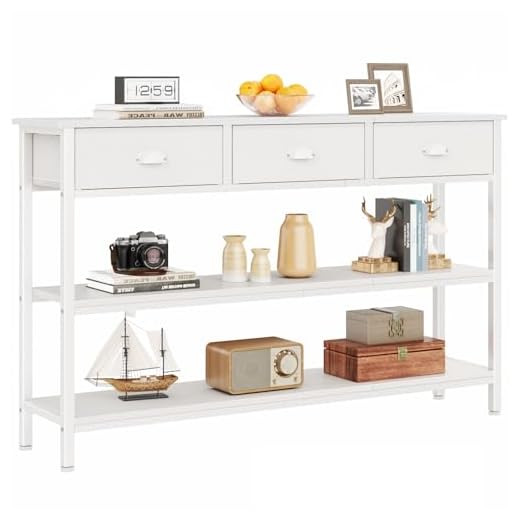 White Long 47" Console Sofa Table