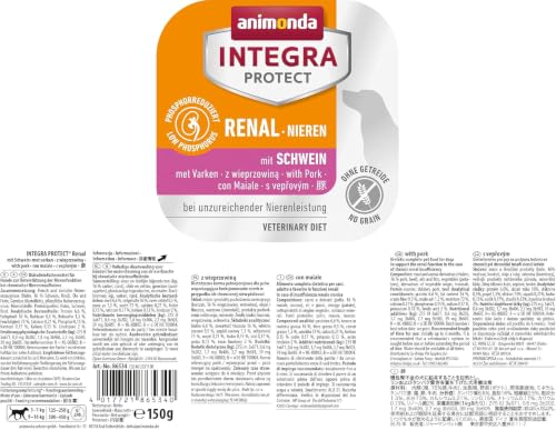 animonda INTEGRA PROTECT Hundefutter nass Renal mit Schwein (11 x 150g)