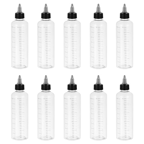 Botella dispensadora de plástico para líquidos tintas y aceites con escala medidora 2