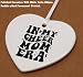 Heart Shaped Ornament-Cheer Mom Gift-Stage Mom Cheerleading Present for Women-Motivational Keepsake Birthday or Christmas Home Decor-Ceramic Ornament with Inspirational Quote in My Cheer Mother Era