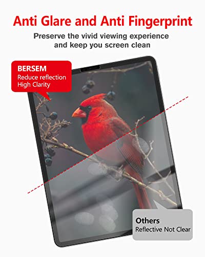 Bersem Paperfeel Glass Screen Protector Compatible With Ipad Pro 12.9 Inch (2022 & 2021 & 2020 & 2018), Ipad Pro 12.9 6Th / 5Th / 4Th / 3Rd Generation, [Tempered Glass] [Ez Kit] [Auto Alignment] #TOP5