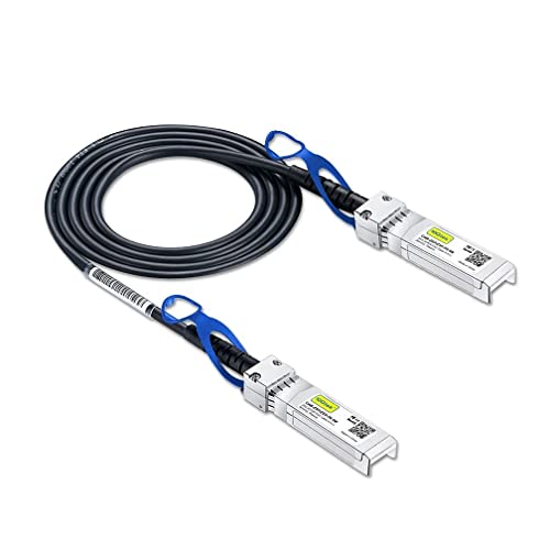 Image of 10Gtek 25G SFP+ DAC Cable - 25GBASE-CR to SFP28 Passive Direct Attach Copper Twinax for Mellanox MCP2M00-A00A, 0.5-Meter(1.6ft)