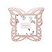 Laura Ashley 4x4 Pink Resin Butterfly Picture Frame with Dotted Edges, Photo Frame with Black Fabric Easel, Made for Tabletop & Wall-Hanging Display (4x4, Pink)