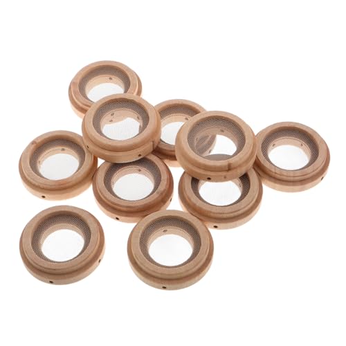 OATIPHO 10 Almohadillas De Pasta Para Tratamiento Con Anillo De Jade Soporte Para Almohadillas Kit De Red Para Pies Productos Medicinales Para La Salud Madera Beige