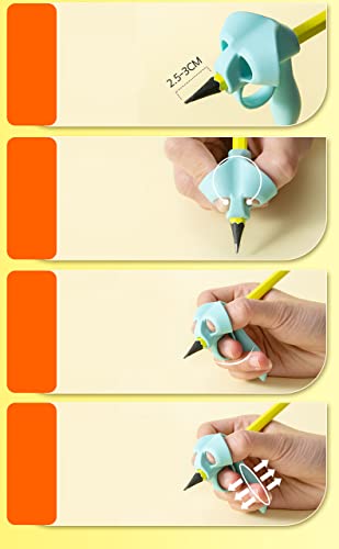 Adaptador de Lápis para Correção de Escrita (Kit 3 peças cores aleatorias)