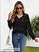 MEROKEETY Women's Lace Long Sleeve Tops Dressy Casual Blouse Button Down Sheer Elegant Summer Shirts, Black, Large