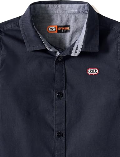 Image of Amazon Brand - Symbol Boys 100% Cotton Casual Shirt | Full Sleeves | Regular Fit | Age 2-14 Years