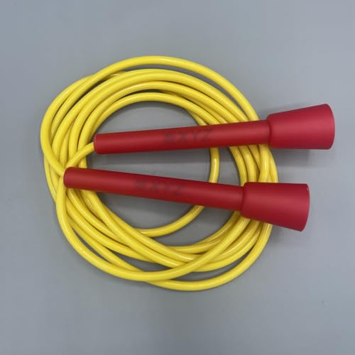 XYZ X3 10ft Adjustable Fitness Speed Rope - Cardio, Boxers, Boxing, Skipping, Speedrope, Martial Arts, MMA, Jump (Red/Yellow) - Image 2