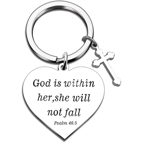WXCATIM Christian Cross Keychain Cover