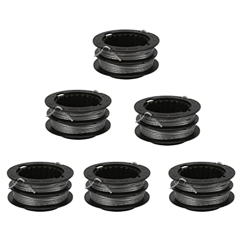 THTEN SB00L00 String Trimmer Spool Compatible with Greenworks ST60V ST60V-T0 0.080 inch 17Ft 80V Front Mount String Trimmer Refills Dual Line 2901619 2906302 Trimmer Line 6 Pack Cover