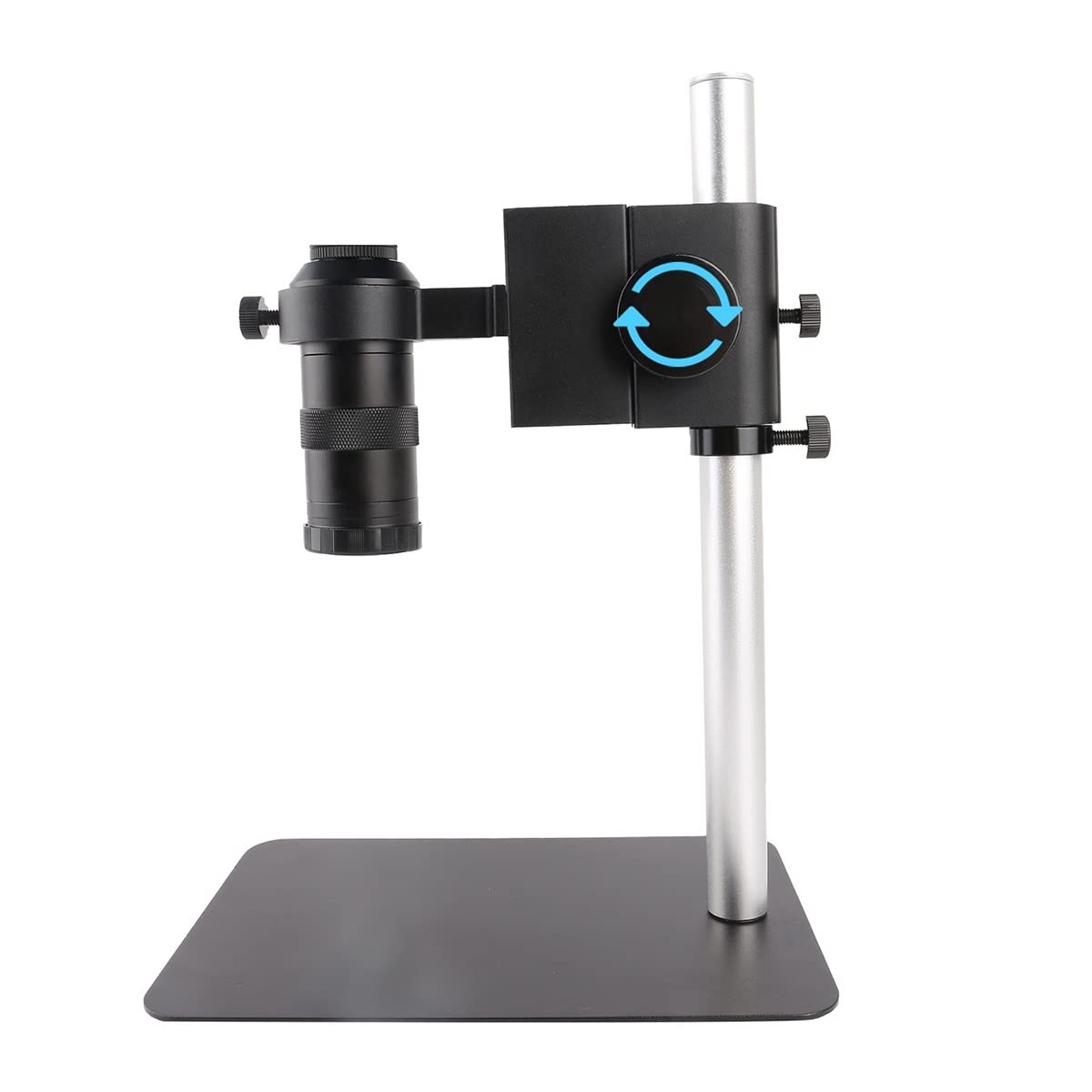 Kit de accesorios para microscopios USB HDMI Conjunto de microscopios HD 38MP 60FPS 1080P Cámara de microscopio industrial 56 LED Lámpara de luz Portaobjetos de microscopio(With lens holder)
