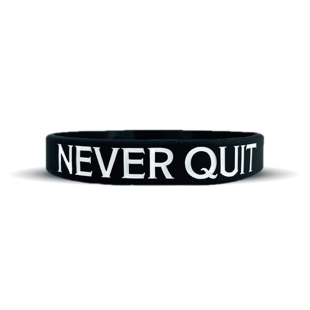 Motivational Wristbands - Standard & Youth Sizes! Perfect for Fitness, Sports, Work, Life. Wear Your Motivation! Sold Individually