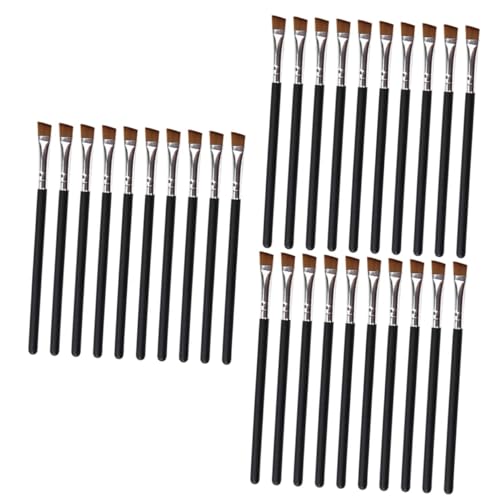 FOMIYES 3sets Brow Makeup Supplies Mini Makeup Brush Set 12-piece with Wooden Handles Perfect for Eyes Lips and Brows 10pcs*3