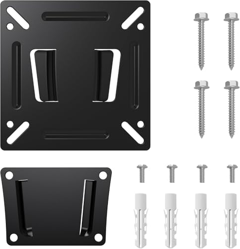 The 5 Ways to Mount TV on Wall Without Drilling (2023) Monitor Wall Mount Most Metal Iron TV Mount Bracket for Flyruit 15.6 Inch Digital Picture Frame,...