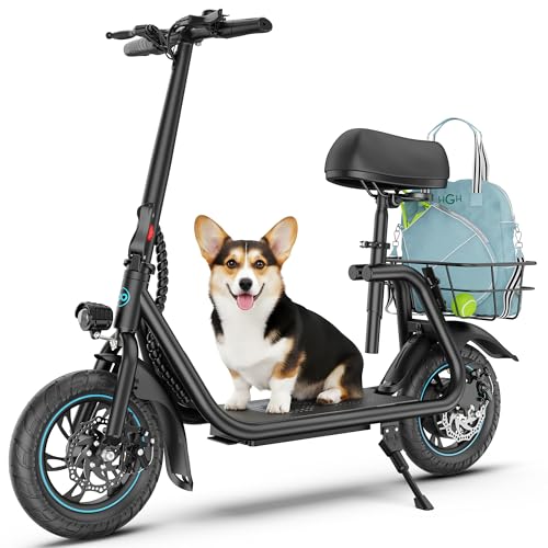 Gyroor Electric Scooter for Adults & Teens with Seat, 450W