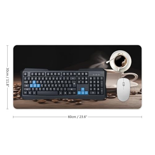 Pad de escritorio grande con diseño de taza de café y base de goma miniatura 2