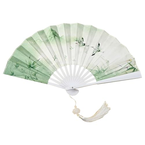 Ventilador de manos chino: diseño plegable clásico vintage con, elegante ventilador portátil portátil, accesorio de ventiladores decorativos orientales | Festival de música Cosplay Stage Perform Ventilador de manos chino: diseño plegable clásico vintage con, elegante ventilador portátil portátil, accesorio de ventiladores decorativos orientales | Festival de música Cosplay Stage Perform