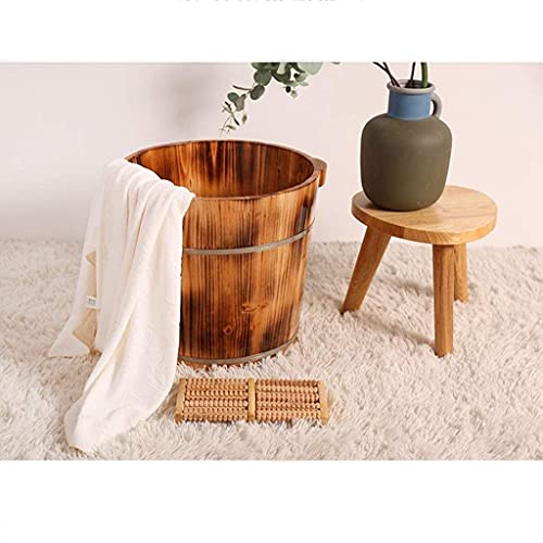 Spa de pies de madera artesanal para masaje miniatura 3