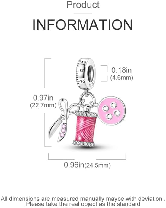 CYCUFF 925 Sterling Silver Charms Suitable for Charm Necklaces, Bracelet Pendants Beads Jewellery Gift for Women Family Friends - Image 3