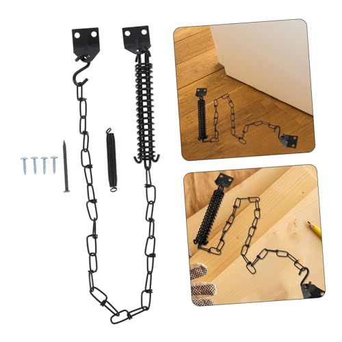 Cadena de puerta de seguridad con resorte resistente para proteger tu hogar 8