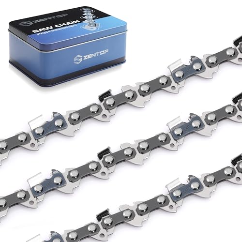 Image of 16 Inch Chainsaw Chain, 3 /8 inch LP Pitch .043 inch Gauge 56 Drive Links, Germany Steel Anti-Kickback Replacement for Milwaukee M18 2727-20, EGO CS1600, Dewalt DCCS670, 3-Pack