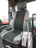 Durafit Seat Covers, Gray with Black Seat Covers for Kubota Excavator KX080