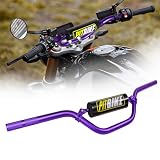 Motorcycle Handlebars Aluminum 7/8 Motorcycle Handlebars with Foam Pad for Motocross CRF YZF KXF KLX RMZ DRZ...