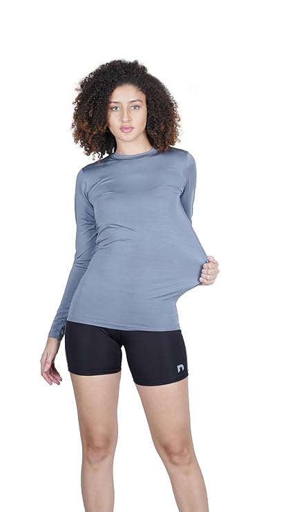 NEVER LOSE Workout T-Shirt for Women,Long Sleeve Workout Tops,Yoga Compression T-Shirt Women,Soft Athletic Top Slim Fit T-Shirt-image-44