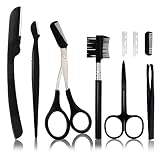 Ptiysta 6-In-1 Eyebrow Trimmer Set Exfoliating Beauty Tool The Eyebrow Treatment Kit includes: Sciss