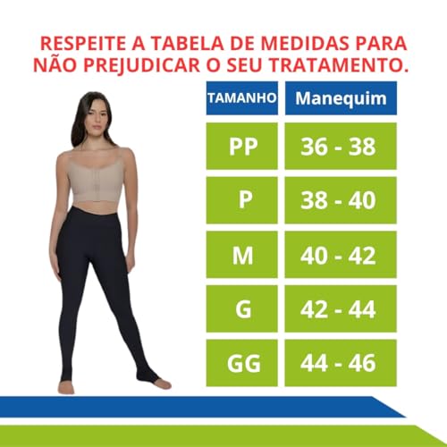 Calça Legging Academia Compressora Alívio de Dores Celulite Lipedema Cintura Alta Emana (GG)