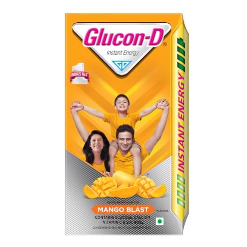 Image of Glucon-D Mango Blast Glucose Powder, 1Kg & & Complan Nutrition Drink for Children, Royale Chocolate Flavour, 500 gm