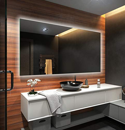 Backlit LED Illuminated Bathroom Mirror