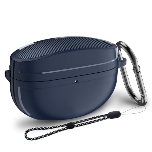 YQGFashbf Sony WF-1000XM5 �P�[�X WF 1000XM5 �C���z�� 2023�A�ϏՌ�TPU�ی�J�o�[�X�L�� Sony WF1000XM5�p Sony XM5���C�����X�C���z�� �L�[�`�F�[��&�X�g���b�v�t��(�u���[)