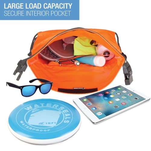 Lewis N. Clark WaterSeals Locking Backpack | Waterproof Bag | Anti-Theft Combination Lock | For Men & Women | Orange - image 2