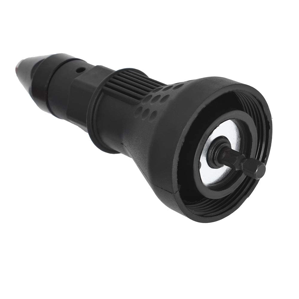 Adattatore per pistola per rivetti ciechi elettrici per trapano senza fili, compatibile con dadi da 1/4 di pollice per kit rivettatrice