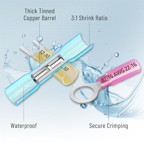 Conectores eléctricos Bates para barcos y vehículos con terminales termorretráctiles 4