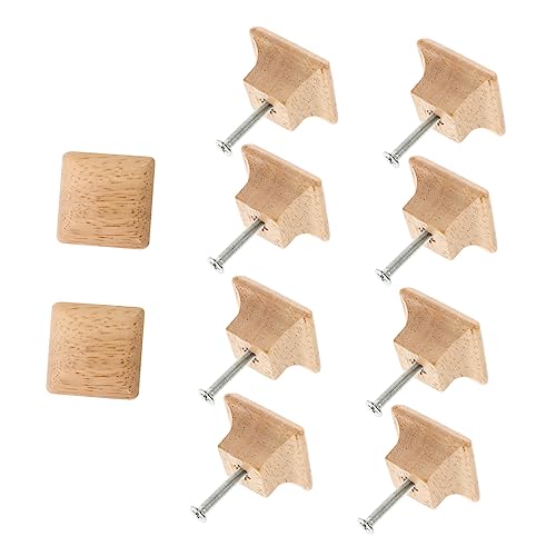 Gadpiparty 10 Pièces poignée boutons de tiroir en bambou boutons en bois poignet porte placard bouton de porte de placard armoires de cuisine coiffeuse...
