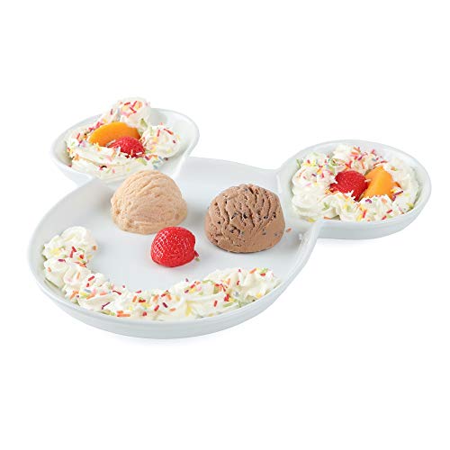 Holst Porzellan KID 001 FA1 Kinder-Eisplatte 28 x 25 cm Maus, weiß,...