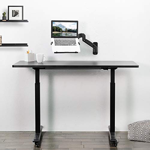 VIVO-Height-Adjustable-Pneumatic-Extended-Arm-Laptop-Wall-Mount-Full-Motion-Articulating-Notebook-Tray-Fits-10-to-156-inch-Screen-Black-MOUNT-V001GL