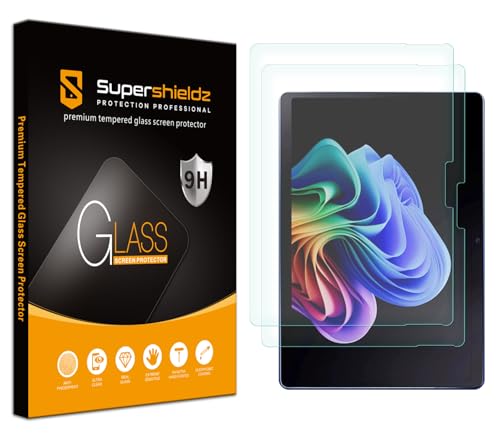 Supershieldz (2 Pack) Designed for Microsoft Surface Pro 11 (11th Edition) / Surface Pro 10 / Pro 9 (13 inch) Screen Protector, [Tempered Glass] Anti Scratch, Bubble Free