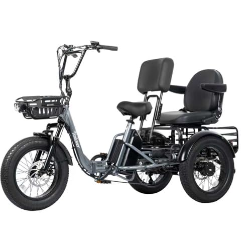 Creek Pro Folding Electric Tricycle for Adults, Etrike with Passenger