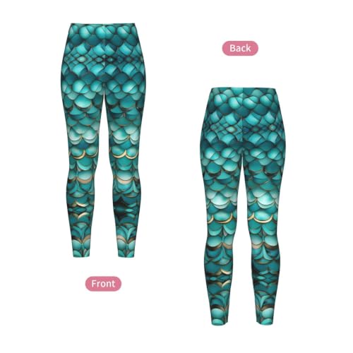Leggings de compresión suave de sirena antideslizantes que eliminan las transparencias 4