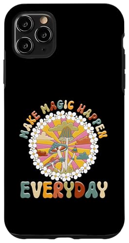 Groovy Make a Magic Happen Everyday �L�m�R �{�^�j�J�� �X�}�z�P�[�X iPhone 11 Pro Max �p