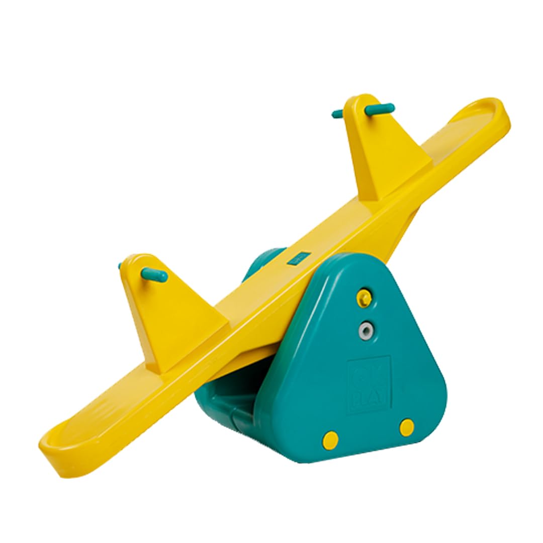 OK Play See Saw for Kids | Ride On Toy | Rocker | Perfect for Home, School & Playground | Indoor Outdoor Games | Easy Assemble | Safe & Fun Activity Toy | Skill Development | 2Years+ | Yellow & Green (B09CGMVJTM) Amazon Price History, Amazon Price Tracker