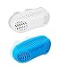 Anti Snore Snoring Devices Aids, 2 Pack 2 in 1 Anti Snore Nose Purifier Snore Stopper Nose Vents Solution Blocker Preventer Relief for Women Men to Stop Snoring Noise Silent Night Sleep (Blue+White)