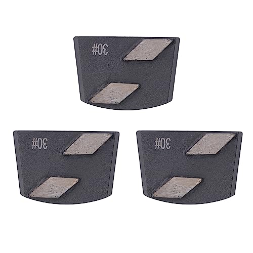 3 Uds Bloque De Molienda De Hormigón De Cemento Inserción Rápida ángulo Cuadrado Negro 30# Adecuado para Molienda De Suelo Irregular Molienda De Pintura De Suelo Y Pulido De Hormigón