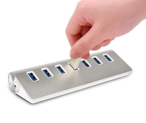 Techole 7-Port USB 2.0 Hub, MacBook, Mac Pro, Mac Mini, Laptop, Desktop